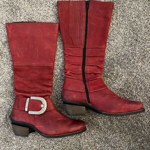 Wolky Women's Red Leather Boots